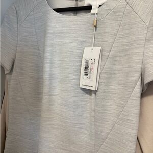 HUGO Soft Gray Short Sleeve Dress -size 36